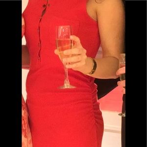 Athleta Red Jersey Maxi Dress